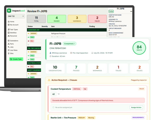 A invoice standardization dashboard displayed on a 15 inch laptop.